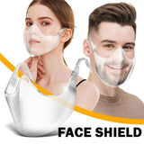 Maxbell Face Mask Shield Plastic Anti Fog Safety Face Cover Guard Transparent New