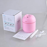 Portable Humidifier Mini Aroma Diffuser Mist Air Purifier Car Home USB Pink