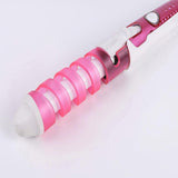 Maxbell Conical Ceramic Hair Curling Iron Wand Electric Hair Iron EU pink - Aladdin Shoppers