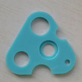 PVC Essential Oil Roller Ball Bottle Opener Key Tools Triangle Blue