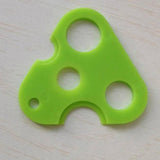 PVC Essential Oil Roller Ball Bottle Opener Key Tools Triangle Green