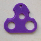 PVC Essential Oil Roller Ball Bottle Opener Key Tools Triangle Purple