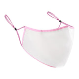 Reusable Face Mask Cover With Visible Transparent Clear Window Pink