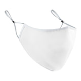 Reusable Face Mask Cover With Visible Transparent Clear Window Light Grey