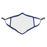 Reusable Face Mask Cover With Visible Transparent Clear Window Ming Blue