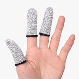 Maxbell  8pcs HPPE Finger Cots Cut Resistant Sleeves Covers Anti-Cut For A Full Glove