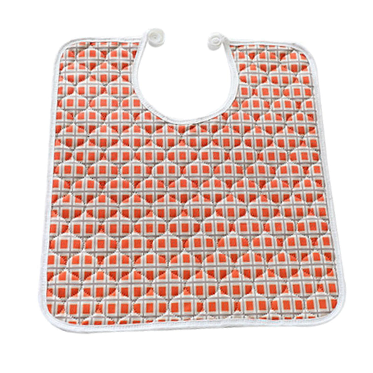 Adults Bibs w/ Adjustable Strap Clothing Protectors for Disabled Orange