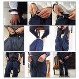 Clip and Pull Dressing Aid Strap Help Wear Pants for Elderly Seniors Black