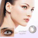 Maxbell Lemon Glass Color Series Big Eyes Cute Contacts Amethyst