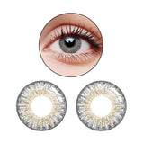 Maxbell Lemon Glass Color Series Big Eyes Cute Contacts Gray