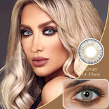 Maxbell Lemon Glass Color Series Big Eyes Cute Contacts Gray