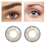 Maxbell Lemon Glass Color Series Big Eyes Cute Contacts Gray