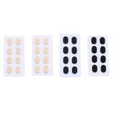 24 Pair Anti-slip Soft Nose Pads Stick On for Eyeglasses Glasses Black 1.0mm