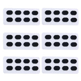 24 Pair Anti-slip Soft Nose Pads Stick On for Eyeglasses Glasses Black 1.5mm