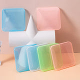 5x Face Mouth Cover Box Reusable Portable Mouth Cover Storage Bag Blue