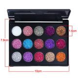 Maxbell 15 Color Eyeshadow Makeup Glitter Sparkle Powder Eye Shadow Palette 02 Color