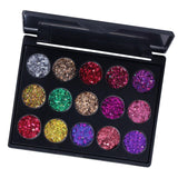 Maxbell 15 Color Eyeshadow Makeup Glitter Sparkle Powder Eye Shadow Palette 02 Color