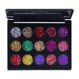 Maxbell 15 Color Eyeshadow Makeup Glitter Sparkle Powder Eye Shadow Palette 02 Color