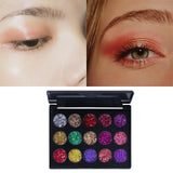 Maxbell 15 Color Eyeshadow Makeup Glitter Sparkle Powder Eye Shadow Palette 02 Color