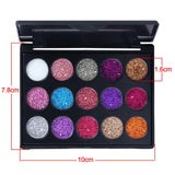 Maxbell 15 Color Eyeshadow Makeup Glitter Sparkle Powder Eye Shadow Palette 02 Color