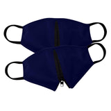 Maxbell Zipper Face Guard Easy to Eat & Drink Face Procetion for Women Men Navy - Aladdin Shoppers