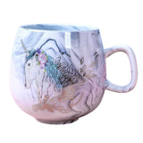 Maxbell Ceramic Coffee Mugs Large Handle for Men Women  Blue