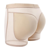Women Padded Bum Pants Butt Lifter Panty Body Enhancer Underwear Beige M