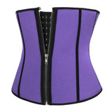 Women Shapers Slimming Waist Trainer Body Shaper Waist Corset Purple S