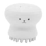 Octopus Cute Silicone Face Brush for Massage Remove Scrub Deep Cleansing White