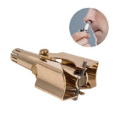 Stainless Steel Manual Nose Shaving Hair Clipper Trimmer Tool Care Gold