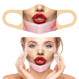 Funny Mask Bandit Prank Face Mask Washable Mouth Cover For Men/Women D