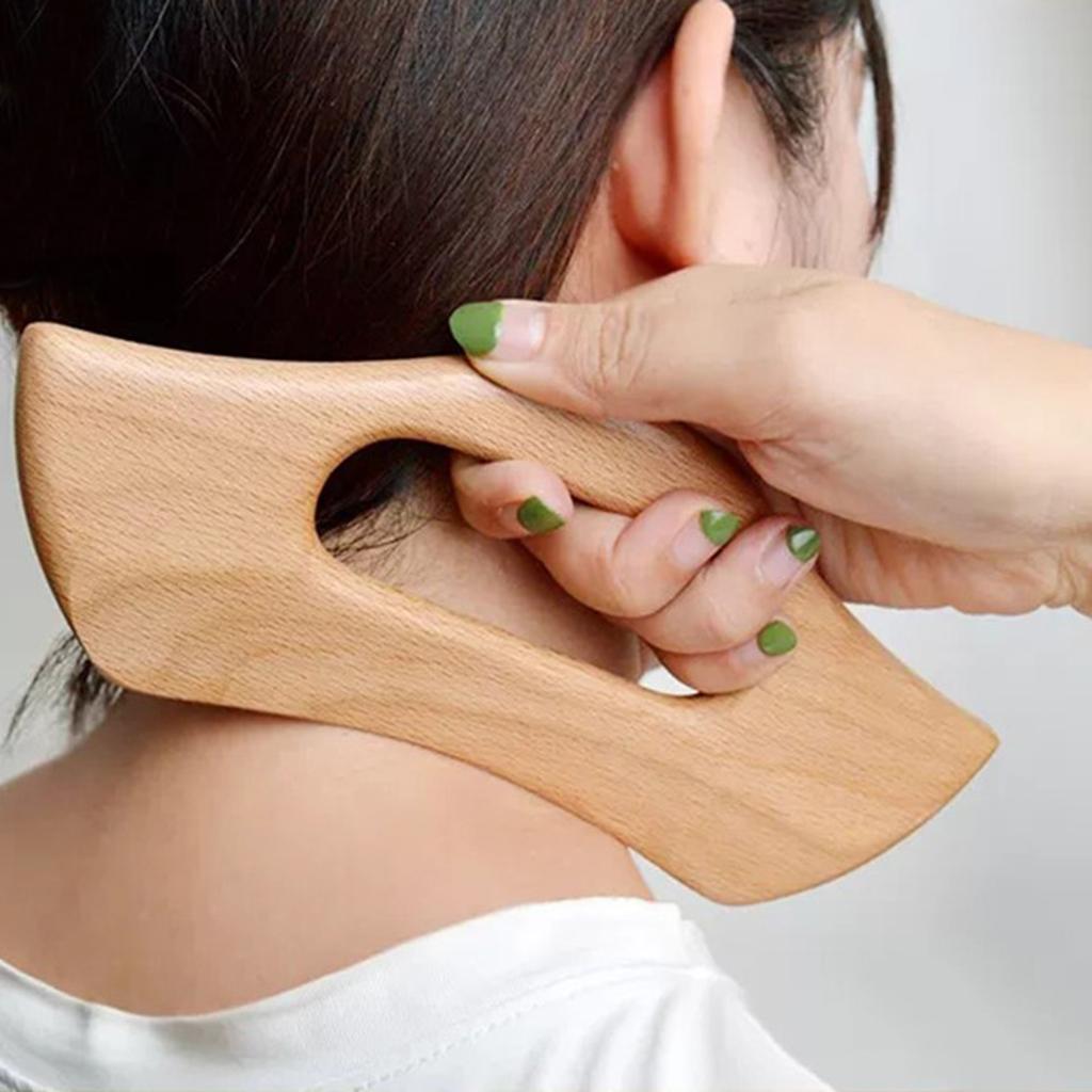 Wooden Massage Scraping Board Gua sha for Neck Shoulder for Back Legs Arms A