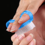 5pcs/set Nail Brush Kids Brushes for DIY Nail Art Foot Nail Cleaner Blue