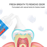 Professional Teeth Whitening Foam Freshen Breath Oral Cleaning Blueberry