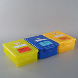 Maxbell Thermometer Disinfection Box Portable Organizer for Mercury Thermometer Blue