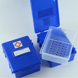 Maxbell Thermometer Disinfection Box Portable Organizer for Mercury Thermometer Blue