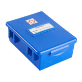 Maxbell Thermometer Disinfection Box Portable Organizer for Mercury Thermometer Blue