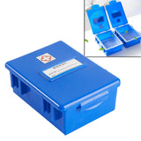 Maxbell Thermometer Disinfection Box Portable Organizer for Mercury Thermometer Blue