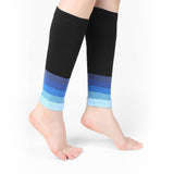 1Pair Calf Compression Socks for Men Women Hikers Running Gym Gradient Blue