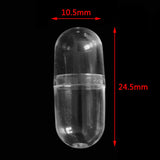 Maxbell 100x Mini Empty Clear Capsule for Lipstick Cosmetic DIY Containers Small