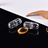 Maxbell 100x Mini Empty Clear Capsule for Lipstick Cosmetic DIY Containers Small