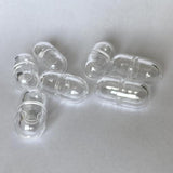 Maxbell 100x Mini Empty Clear Capsule for Lipstick Cosmetic DIY Containers Small