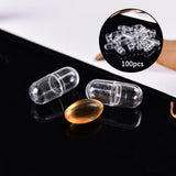 Maxbell 100x Mini Empty Clear Capsule for Lipstick Cosmetic DIY Containers Small