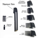 Maxbell Titanium Trim hair Cutting Tool Multi-use 5 in 1 Body Shaver for Haircutting