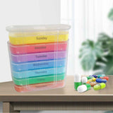 Weekly Pill Organizer 7 Day Case Daily Large Capacity to Hold Vitamins Pills