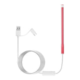 Maxbell Ear Wax Removal w/Camera Endoscope Otoscope Earpick Ear Cleaning Red