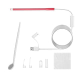 Maxbell Ear Wax Removal w/Camera Endoscope Otoscope Earpick Ear Cleaning Red