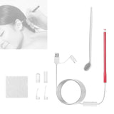Maxbell Ear Wax Removal w/Camera Endoscope Otoscope Earpick Ear Cleaning Red