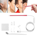 Maxbell Ear Wax Removal w/Camera Endoscope Otoscope Earpick Ear Cleaning Red