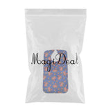 Maxbell Mealtime Waterproof PVC Printing Cotton Adjustable Bib Crumb Adults Blue